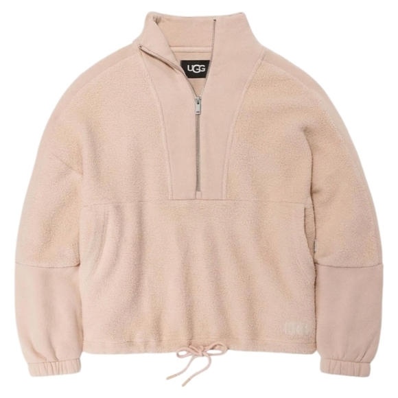 UGG Elana Mixed Half Zip Pullover in Himalaya NWT - Picture 1 of 15